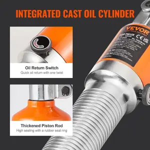 VEVOR Hydraulic Gear Puller, 15 Ton Max Capacity Wheel Bearing Pulling Separator, 2 or 3 Jaws Puller, Vertically and Horizontally, 12 Jaw Hydraulic Puller with Case for Pulling Hubs