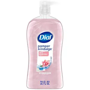Dial Pamper & Indulge Silk & Magnolia Body Wash 32 fl oz, Cruelty Free, Paraben Free, Dermatologist Tested, Unisex, USA Made Cleansing Gentle