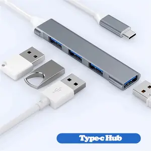 USB A to USB3.0 HUB 4 in 1 HUB Expansion, Multifunctional 4 in 1 HUB Expansion, Type C Ports, Phone Accessories for Home Office