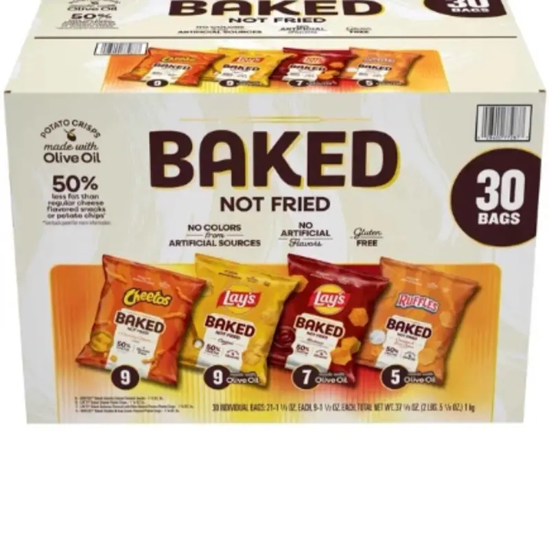Frito-Lay Baked Mix Chips Variety Pack - Lighter Baked Snack, 30 Count