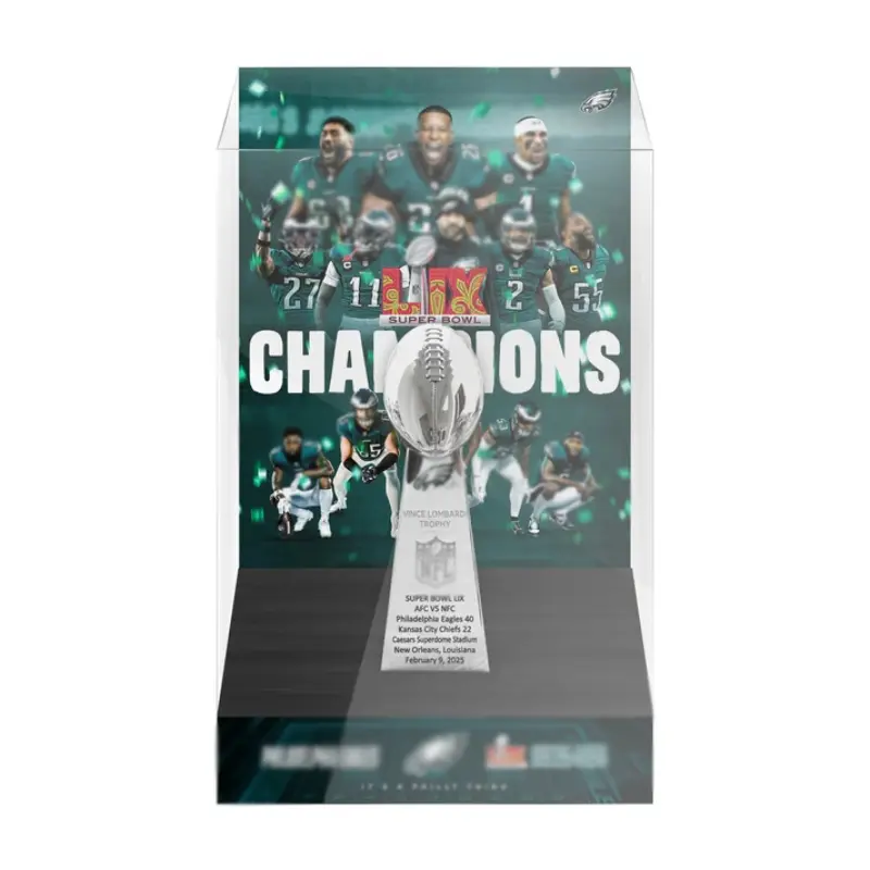2024-25 American Football Championship Trophy Set, Custom Trophy, Beautiful Display Box, Perfect Sports Award Replica, Ideal Gift for Sport Lovers, Sports Enthusiast