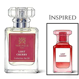 No.26 LOST CHERRY 2023 Oriental Spicy Top:Sour Cherry Saffron Middle:Leather Olive Osmanthus Apricot Base:Wood Smoke  Size: 30ML 1oz Women  Oil Base Fragrance Parfume MOONFLE PERFUME