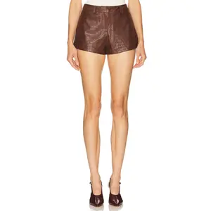 SNDYS x REVOLVE Wendy Croc Mini Short in Brown