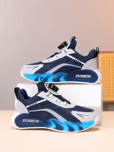 Low-Top Sports Shoes, PU Leather Casual Running Sneakers, Sporty Running Shoes, Anti-Slip Breathable Comfortable for Boys & Girls, Kids Shoes