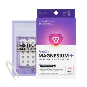 FreeGo Magnesium+ Microdarts Pimple Patch (Mini 15 Count) Acne Treatment with Niacinamide Salicylic Acid Tea Tree & Cica for Gentle Skin Repair and Acne