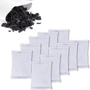10 Pack Activated Charcoal Odor Absorbe Trash Can Deodorizer, Car Air Freshener, Shoe Deodorizer, Odor Eliminators For Storng Odor,50g/pack