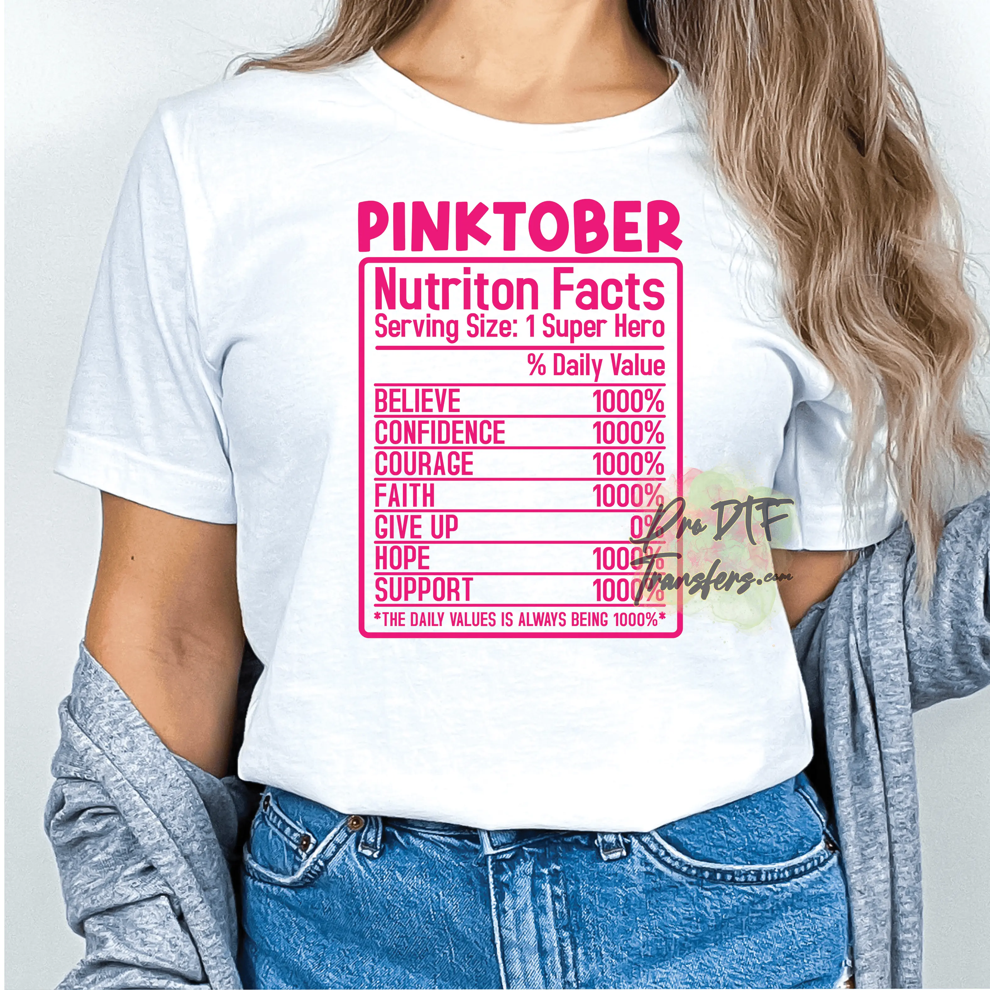 CA40 PinkTober Full Color DTF Transfer