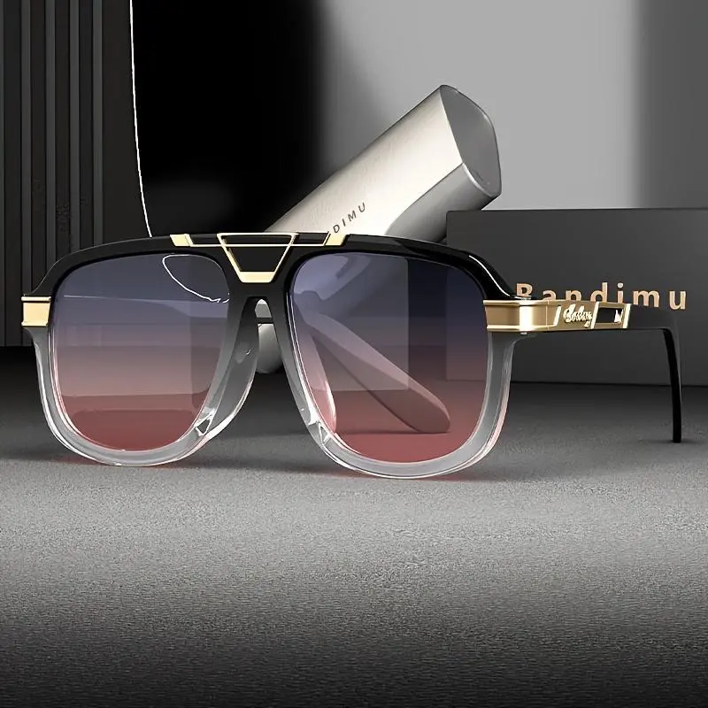 Gold-Framed Non-Prescription Fashion Glasses, New Metal Retro Styling, Unisex Casual Eyewear Frames, Gold-Framed Non-Prescription Glasses