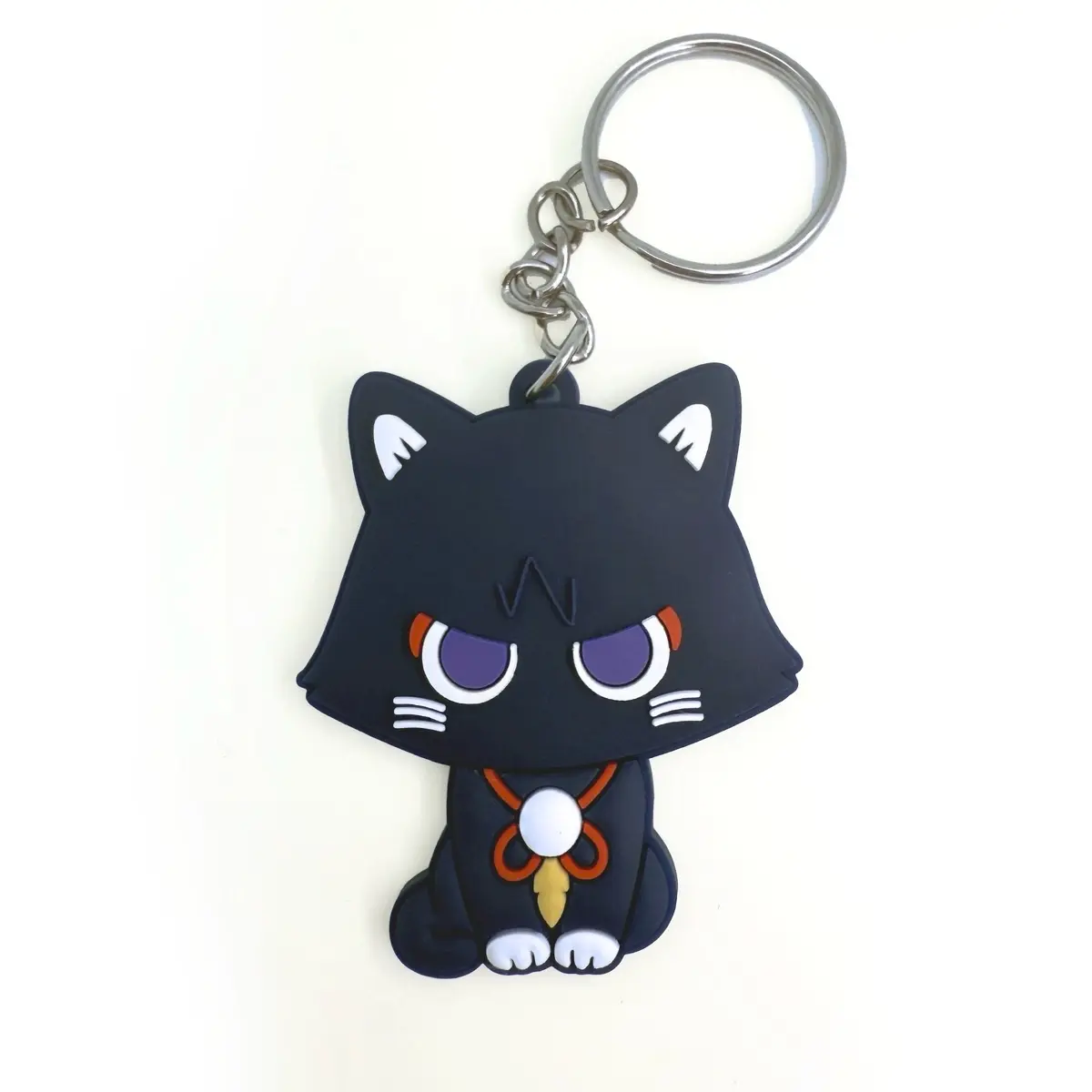 Scarameow Keychain - Cute Angry Cat Design - 2 Inches Height - Fan Made for Genshin Impact Lovers