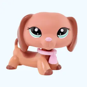 Rare New Original Dachshund #2046 Action Figure Toy Stand for Kids Adorable Collectible Pet Shop Animal Christmas Birthday Gift Tiny Cute Room Decor Viral Holiday Present Festive