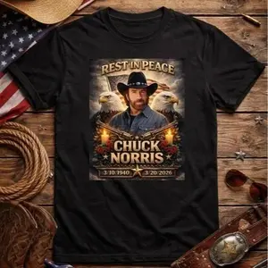 Chuck Norris Rest in Peace T Shirt RIP Unisex S-4XL For Men and Women