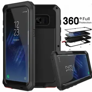 For Samsung Galaxy S24 S23 S22 S21 S26 Ultra S25 Plus Heavy Duty Armor Metal Tank Phone Case Shockproof Dustproof Bumper Cover