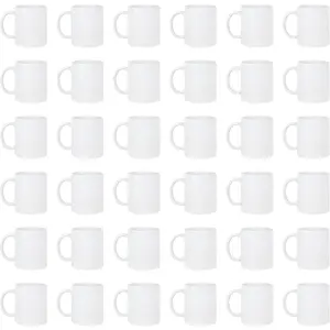 11 Oz Sublimation Blank Ceramic Coffee Mugs Case Of 36 count White Coffee Mugs Blank Coated Cup Blank White Mug Sublimation Blanks DIY Mugs