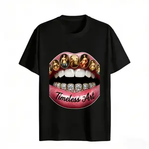 Artistic Dental Design Women's T-Shirt Timeless Art Print Summer Casual Wear Gift For Art Lovers
