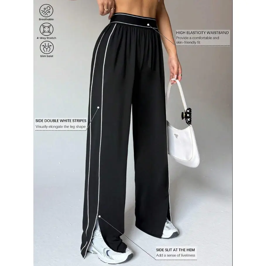 LUNA LAYER Womens Loose Fit Straight Leg Sweatpants with Pockets