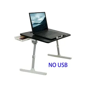 Mean yeah-Laptop Stand for Bed, Adjustable Height and Angle, Laptop Desk with Drawer, Bed Desk for Reading and Writing, Laptop Table for Bed, Couch