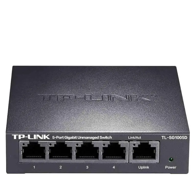 Gigabit Network Switch - 5-Port Splitter Distributor for Home & Office, 24/7 Operation, Compact & Reliable Design, Energy Efficient, PoE Network Component, 100 X 98 X 25 Mm, Compact And Reliable Design