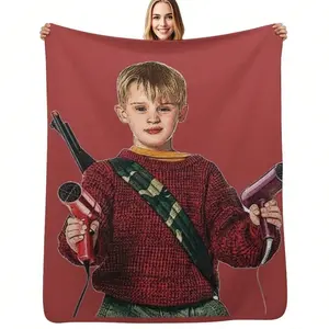 Kevin McCallister Home Alone Christmas Movie Luxury Soft Throw Blanket - Ideal for Beds, Sofas, Cooling, Machine Washable for Fans of the Film