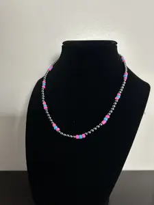 Cotton Candy Pearl Necklace