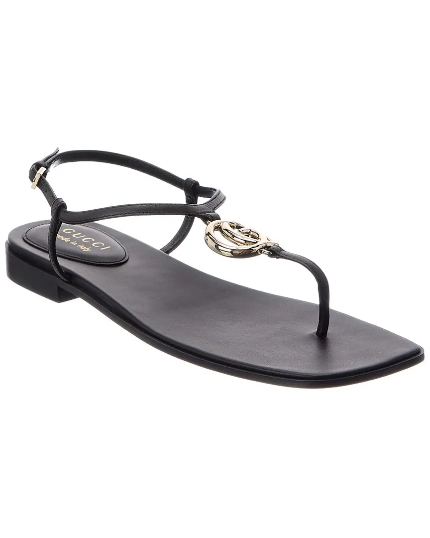 Gucci Interlocking G Leather Sandal