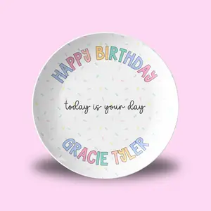 Personalized Birthday Plate Perfect for Milestone Birthday or Unique Gift Ideas