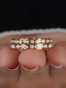 1 Pc Simplitry Horse Eye Small Round Zircon Ring, Marquise Cut Ring, for Women All-Match Engagement Wedding Ring Simplicity Ladies Fashion Jewelry for Party Daily Clothing Decor Accessories as Anniversary Gift for Girlfriend