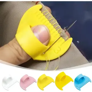 Hand Sewing Tool Set, 5-Piece Plastic Hand Sewing Kit for Beginners & Seniors, Ergonomic Design, Durable, Ideal for DIY Crafts & Home Decor, Needle Crafts Kit