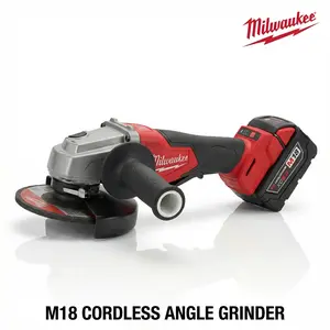 Milwaukee M18 125mm Angle Grinder with 18V Brushless Motor and Non-Locking Paddle Switch Offering 33mm Maximum Cutting Depth and 4-Mode Speed Control for Safe and Precise Grinding Operations m14 tools tiktokshopspringglowup