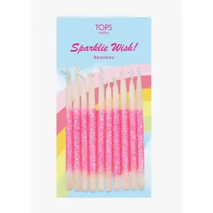 Short Glitter Wish Candles