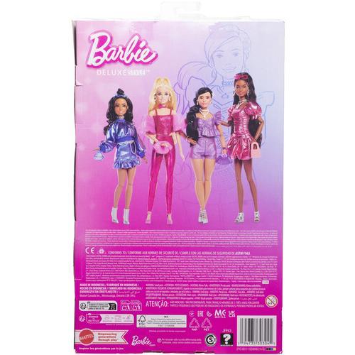 Mattel - Barbie Deluxe Style with Black Hair in Metallic Purple Top & Shorts  [Collectible Figurine/Statue/Bust] Paper Doll