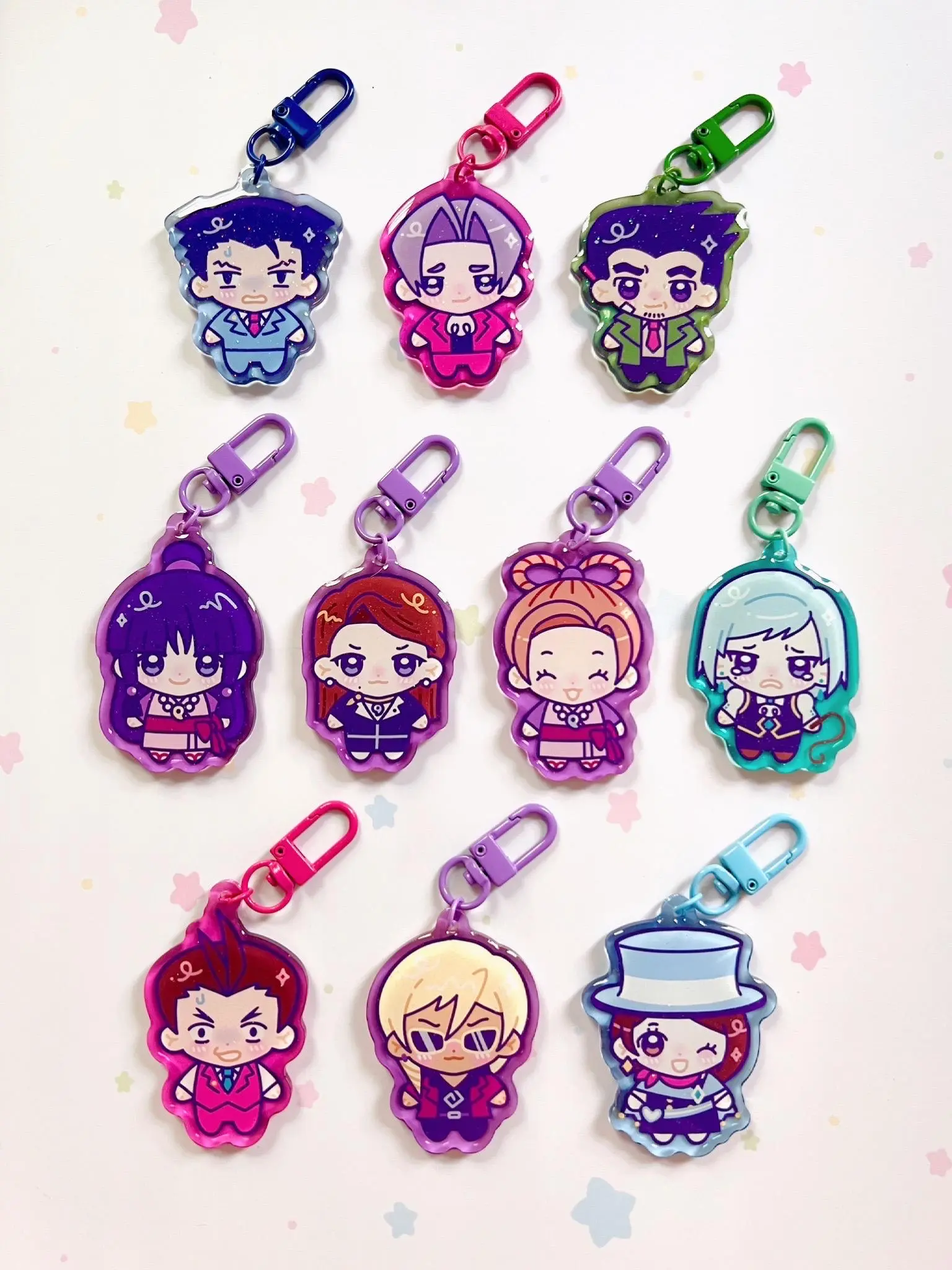 AA Lawyer Game Chibi Gummy Acrylic Keychain (Double Sided)