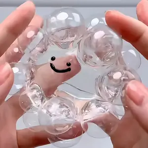 Transparent Bubble Ball Toy, Ultra Soft Slow Rebound Decompression Squeeze Toy, Perfect Party Gift, Stress Relief for Kids & Adults, Stress Relieving Accessory