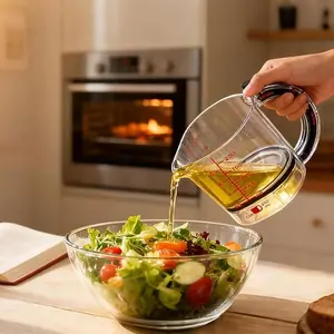 4-in-1 Adjustable Measuring Cup – Multi-Functional Push-Up Design with Scraper Seal Base, Space-Saving & Easy to Clean for Baking & Cooking