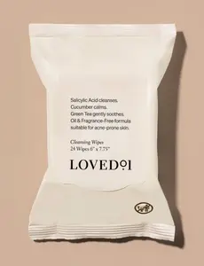 Loved01 Exfoliating Wipes - Salicylic Acid & Papaya Extract for Gentle Cleansing Suitable for Sensitive Skin