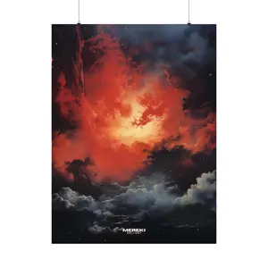 Cosmic Inferno: A Stellar Spectacle - Digital Art by MEREKI GALLERY