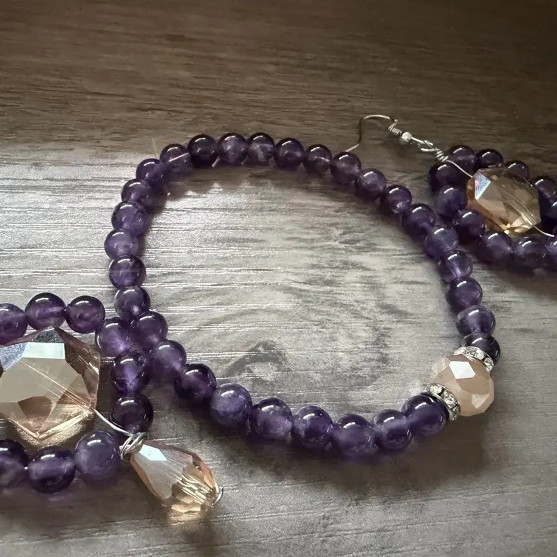 Natural Amethyst Set
