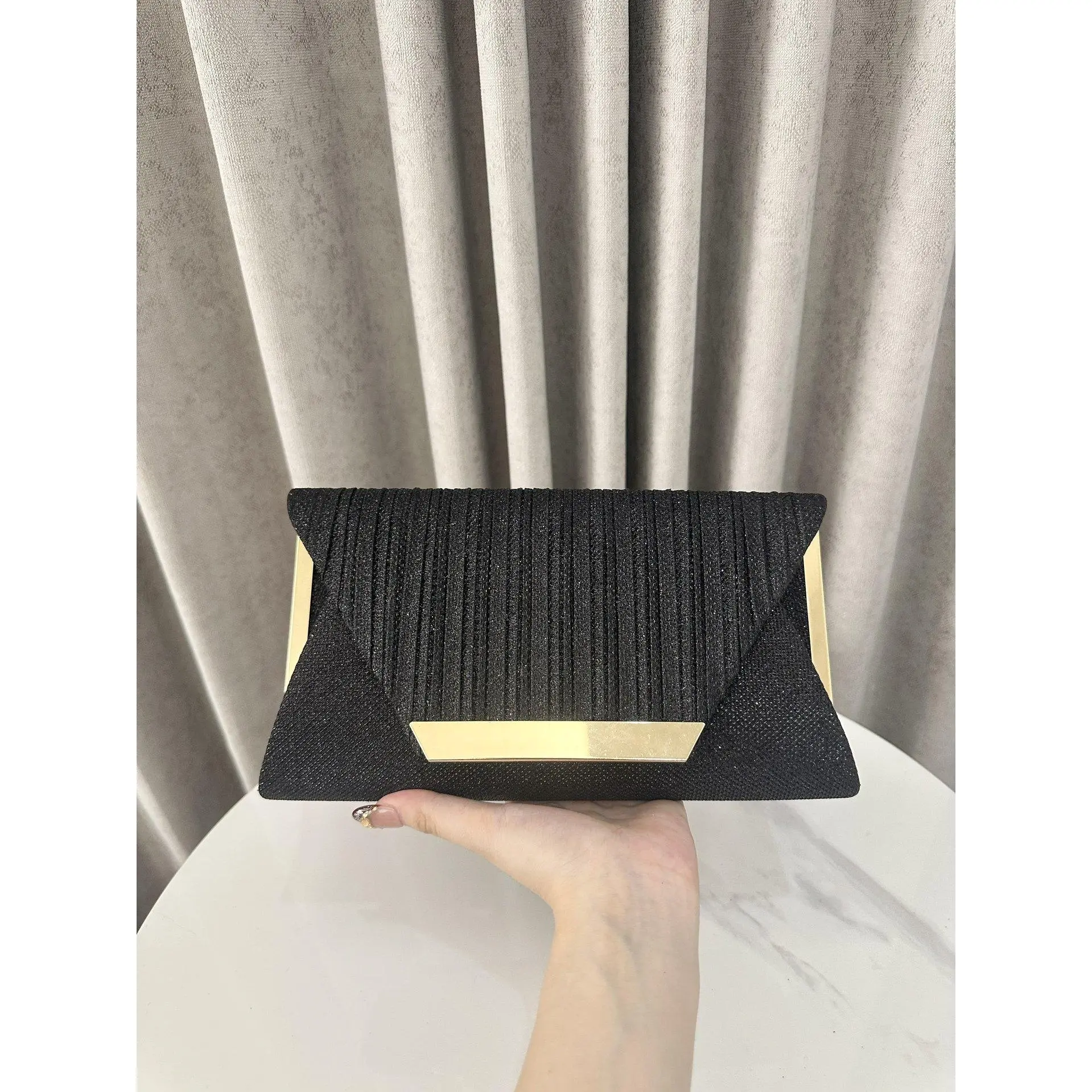 Fashion Pleated Envelope Bag Party Evening Bag Women's Banquet Bag Elegant Dress Evening Clutch Bag