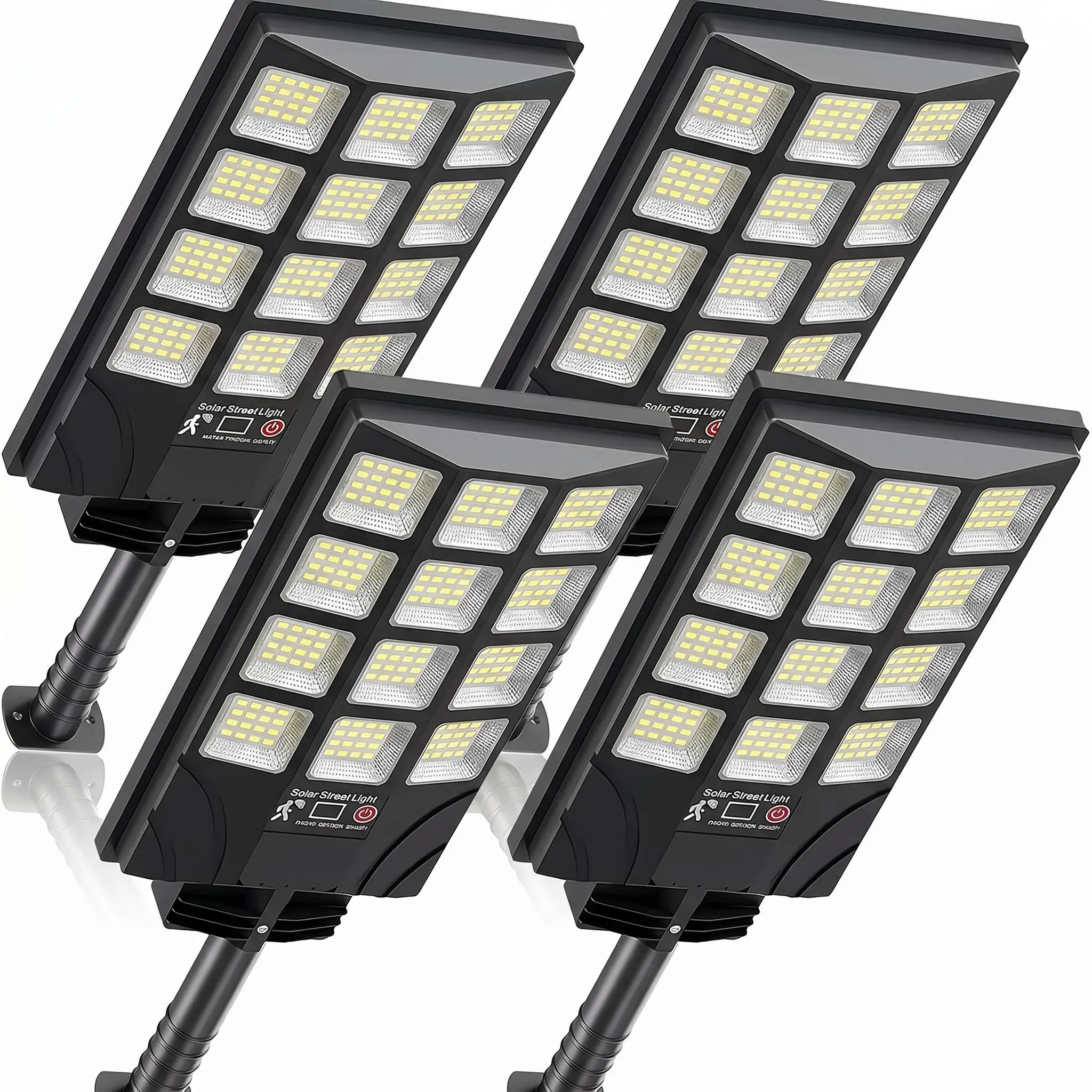 Solar Outdoor Lights - Solar Street Lights with PIR Motion Sensor, 3 Adjustable Dimming Modes, Wireless Waterproof Outdoor Security Lighting for Driveway, Rural Roads