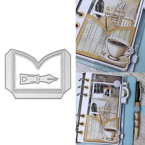 Metal Cutting Mold for Book Page Frame, Ideal for DIY Album Making, Paper Card Embossing Template, Creative Die-Cutting Tool