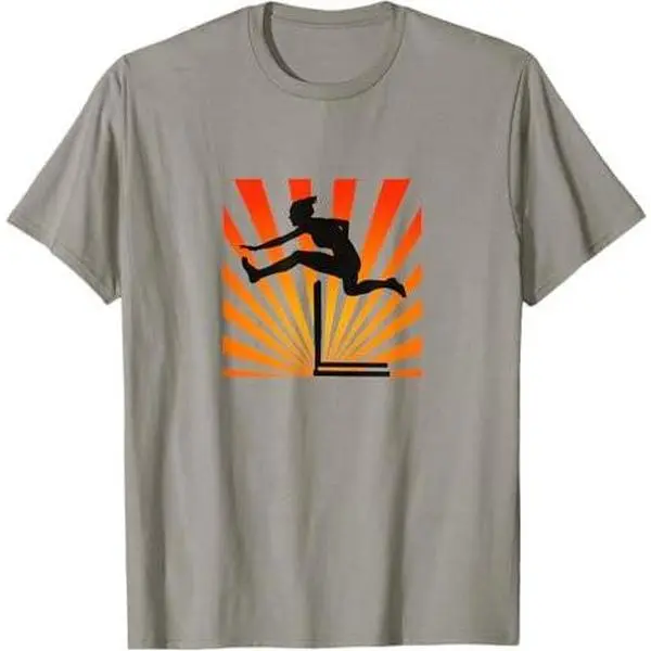HURDLE GIRL RUNNER SUNSET T-Shirt