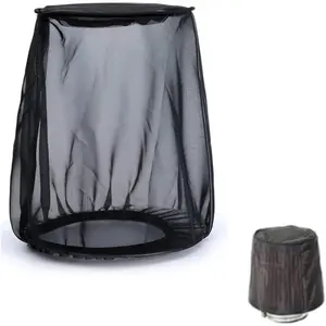 Air Filter Cleaner Kits, Motorcycle Waterproof Air Filter Rain Sock Dustproof Protective Cover For Harley (Size S), Black