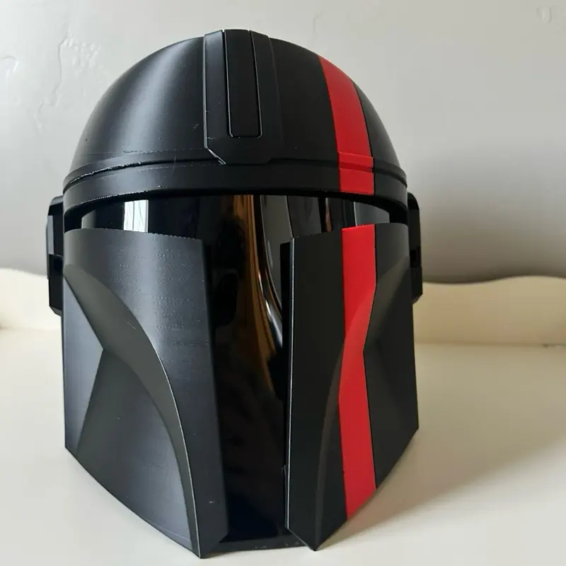 Red Line Mandalorian Helmet Red Line Mandalorian Helmet