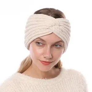 3pcs Winter Women's Ear Straps Women's Winter Accessories Warm Headbands Cold Weather Headbands Coarse Knitted Headbands Hair Accessories