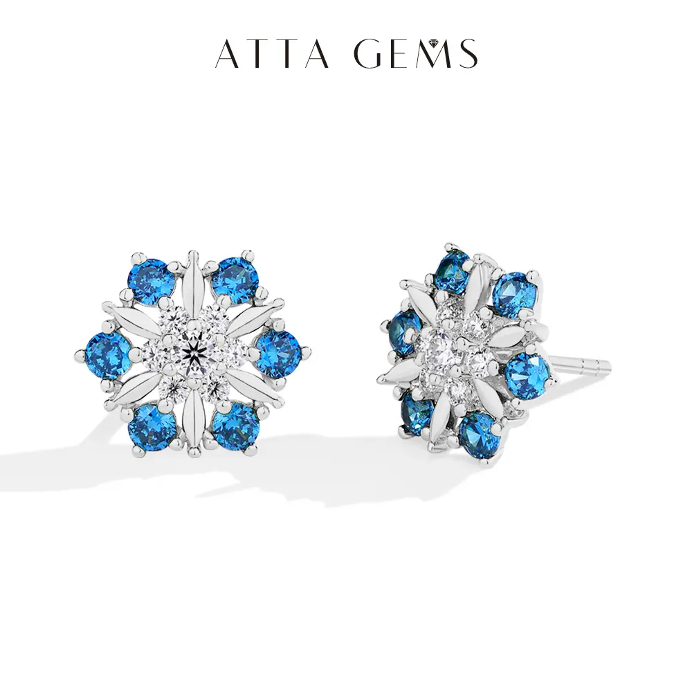 Women's Classic D Color VVS1 Lab-Created Moissanite Stud Earrings - Elegant Daily & Party Accessory, Anniversary Gift E047 summerwins