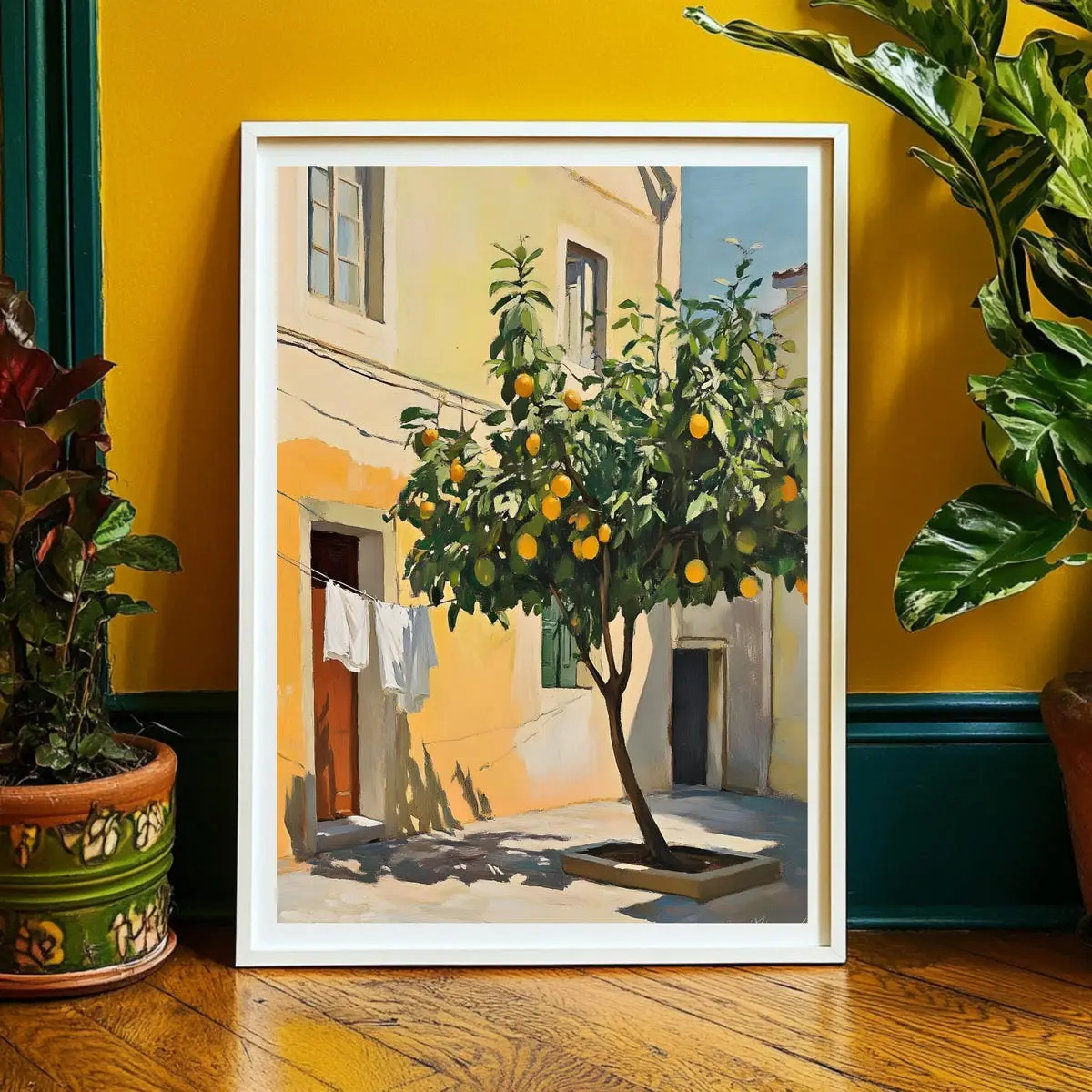 Clean Laundry Poster – Mediterranean Maximalist Wall Art, Eclectic Boho Kitsch Decor, Trendy Dopamine Aesthetic, Unframe
