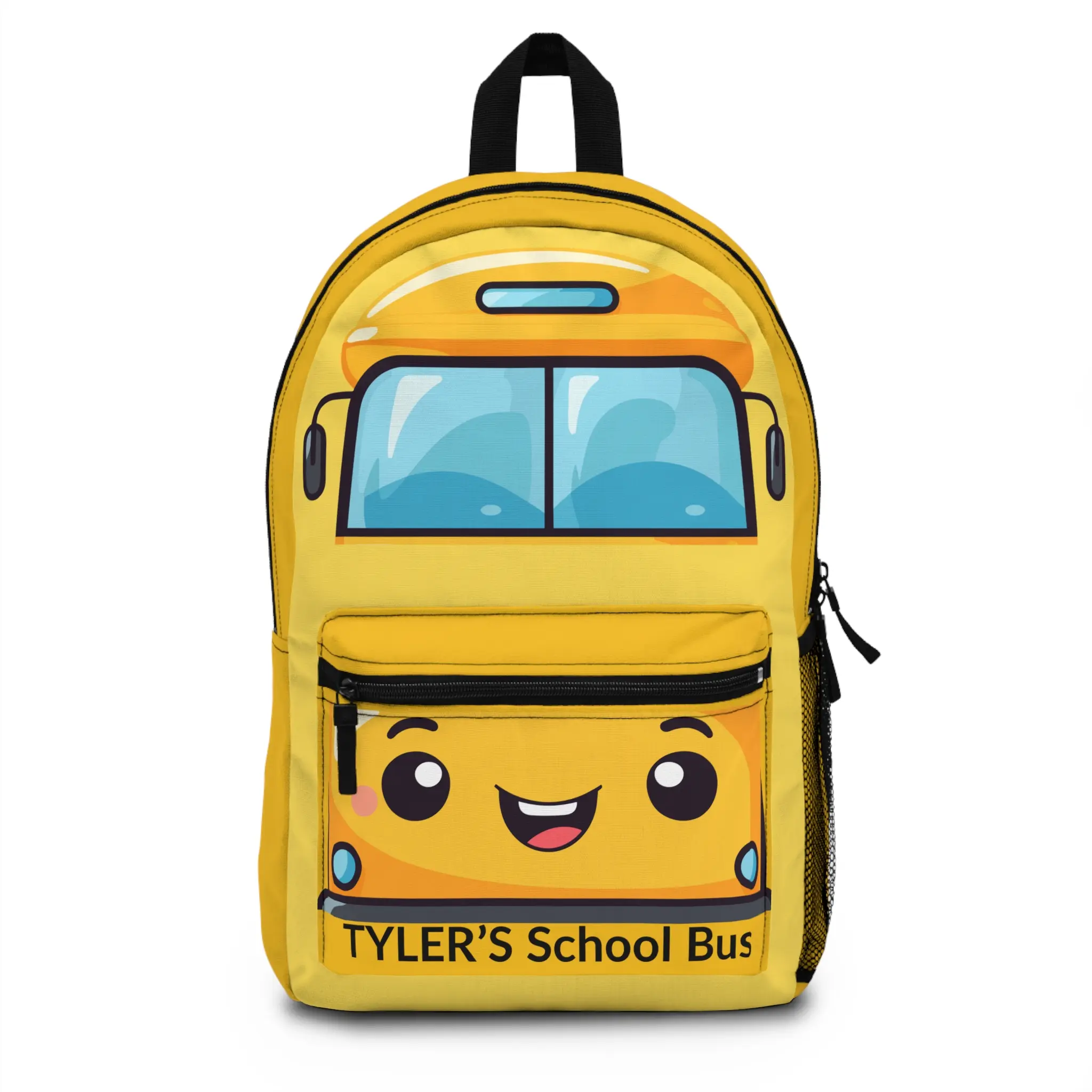 Custom Yellow School Bus Toddler Backpack Kids Gift