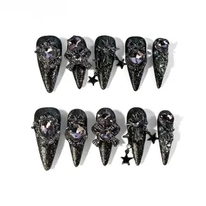 Voileedenails-FJ08 Press On Nails - Long or Short Nails Available in Various Colors and Styles