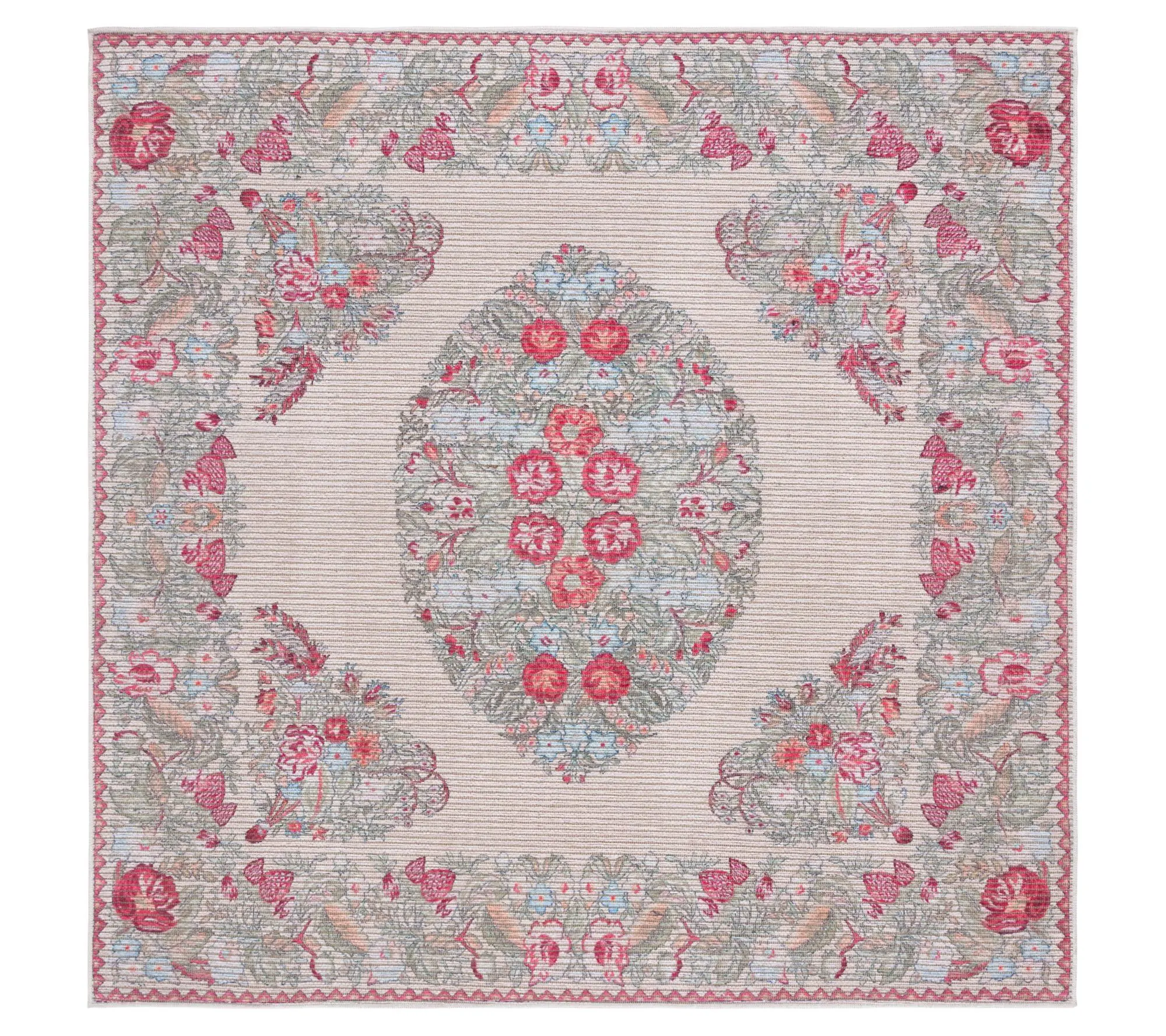 Safavieh Blossom Crest Washable 6'-7" x 6'-7" Square Rug