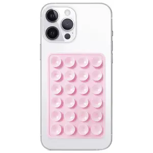 Silicone Suction Phone Case Mount, Non Slip Sticky Phone Grip for Cellphone, Silicon Adhesive Suction Cup Phone Mount, Strong Grip Holder for Selfies and Videos, Durable Accessories, Phone Holder Design