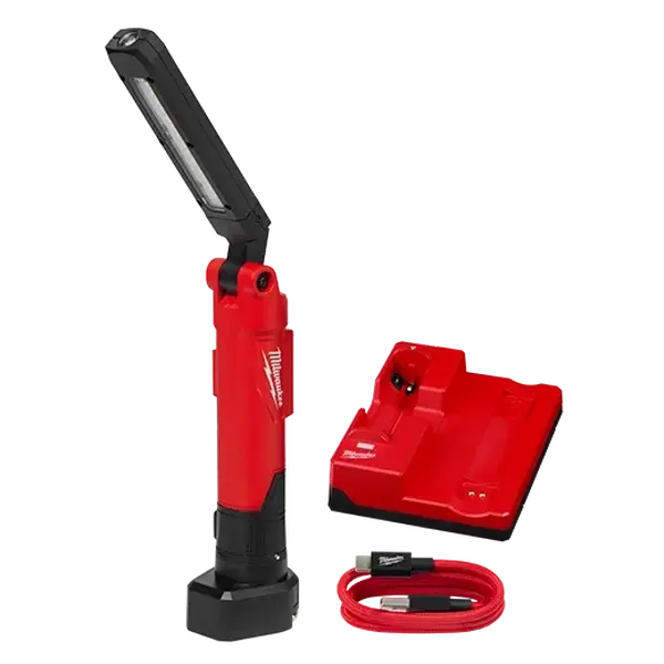 Milwaukee 2128-22 REDLITHIUM USB Stick LED Flashlight - High Lumen, Adjustable Torch, 4-Mode, USB Rechargeable, with Magnet & Charging Dock, High Lumen Flashlight